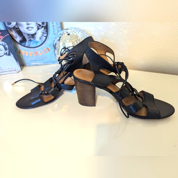 Coach Shoes - Coach black leather block heel sandal